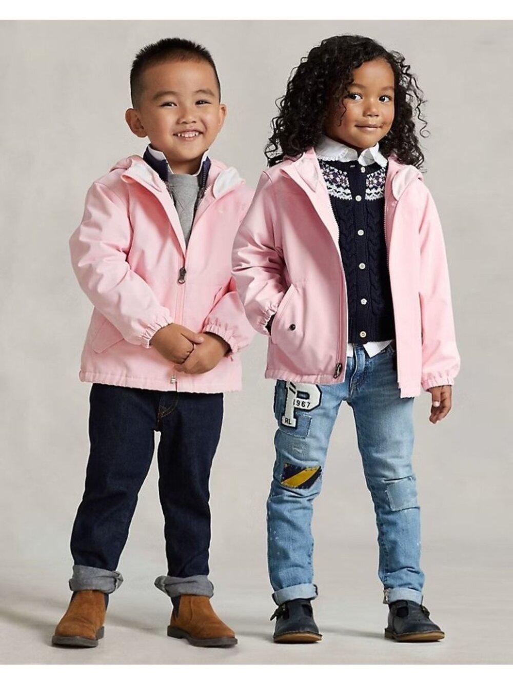NWT Polo Ralph Lauren P-Layer 1 Hooded Jacket Hint Of Pink Size 3